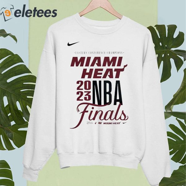 Miami Heat Nike 2023 NBA Finals Eastern Conference Champions Shirt
