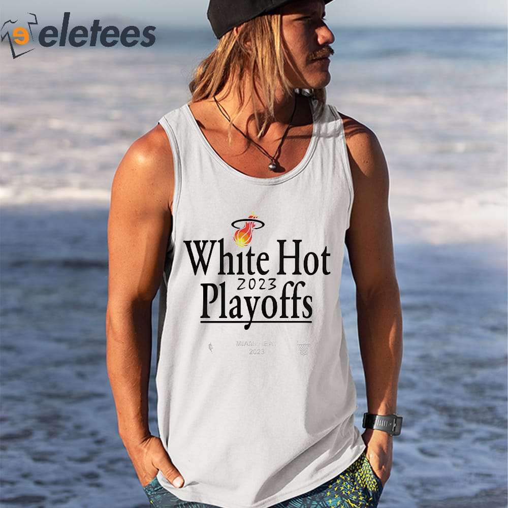 miami heat white hot shirt