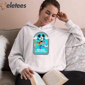 Mickey Mouse Belong Believe Be Proud Disney Pride 2023 Shirt 4