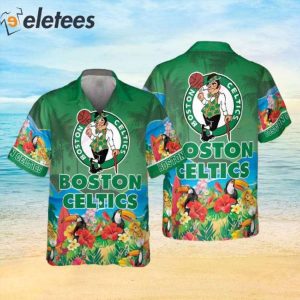 NBA Boston Celtics And Toucan Beach 2023 AOP Hawaiian Shirt 1