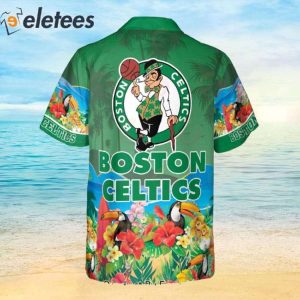 NBA Boston Celtics And Toucan Beach 2023 AOP Hawaiian Shirt 3