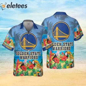 NBA Golden State Warriors And Toucan Beach 2023 AOP Hawaiian Shirt 1