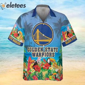 NBA Golden State Warriors And Toucan Beach 2023 AOP Hawaiian Shirt 2