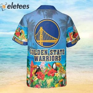 NBA Golden State Warriors And Toucan Beach 2023 AOP Hawaiian Shirt 3