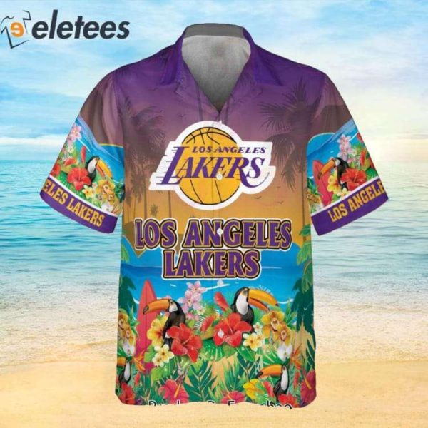 NBA Los Angeles Lakers And Toucan Beach 2023 AOP Hawaiian Shirt