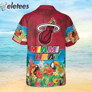 NBA Miami Heat And Toucan Beach 2023 AOP Hawaiian Shirt 3