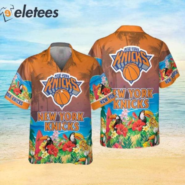 NBA New York Knicks And Toucan Beach 2023 AOP Hawaiian Shirt