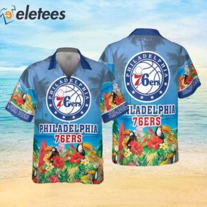 NBA Philadelphia 76ers And Toucan Beach 2023 AOP Hawaiian Shirt 1