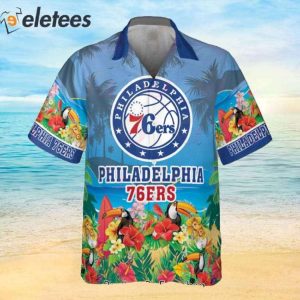 NBA Philadelphia 76ers And Toucan Beach 2023 AOP Hawaiian Shirt 2