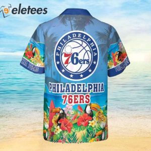 NBA Philadelphia 76ers And Toucan Beach 2023 AOP Hawaiian Shirt 3