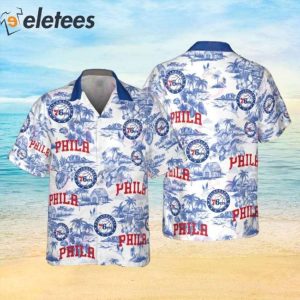 NBA Philadelphia 76ers Special Floral Island 2023 Hawaiian Shirt 1