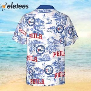NBA Philadelphia 76ers Special Floral Island 2023 Hawaiian Shirt 3
