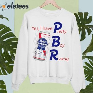 Pabst Blue Ribbon Beer Yes I Have Pretty Boy Rswag Shirt 5