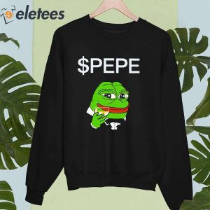Pepe Drinking Wine Shirt Sweatshirt 5