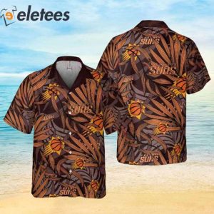 Phoenix Suns NBA 2023 Tropical Palm Leaves Aloha Hawaiian Shirt 1