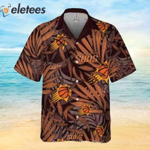Phoenix Suns NBA 2023 Tropical Palm Leaves Aloha Hawaiian Shirt 2