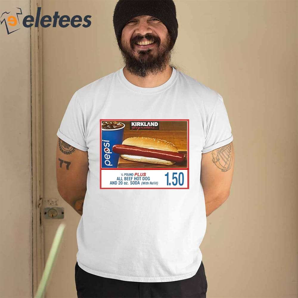 Eletees Kirkland Signature 1/4 Pound Plus All Beef Hot Dog Shirt