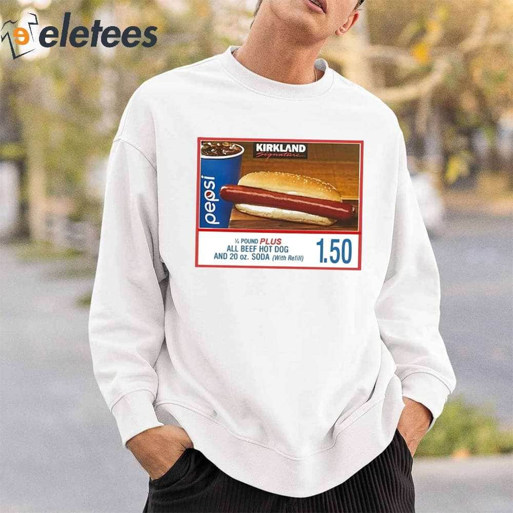 Eletees Kirkland Signature 1/4 Pound Plus All Beef Hot Dog Shirt