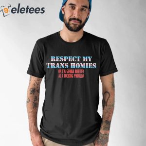 Respect My Trans Homies Or Im Gonna Identify As A Fucking Problem Shirt 5