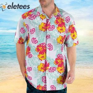 San Diego Padres Flower Hawaiian Shirt 2023 3