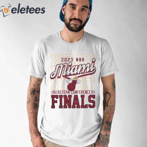 Sportiqe Miami Heat 2023 Eastern Conference Finals Shirt 1