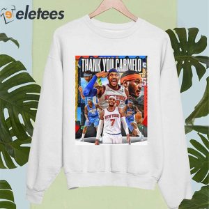 Thank You Carmelo Anthony NBA Shirt 1