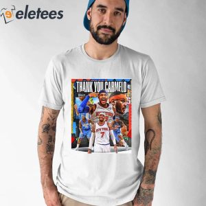 Thank You Carmelo Anthony NBA Shirt 2