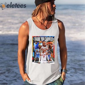 Thank You Carmelo Anthony NBA Shirt 3