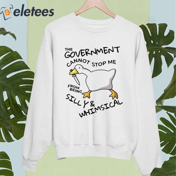 The Government Cannot Stop Me From Being Silly And Whimsical Shirt