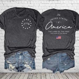 United States of America 4th Of July T Shirt 4