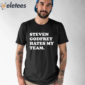 0steven godfrey hates my team t shirt Black Men
