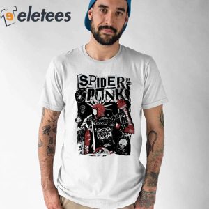 Across the Spider Verse Shirt Vintage Spider Punk Shirt 1