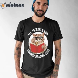 All Together Now Summer Reading 2023 Cat Shirt 1