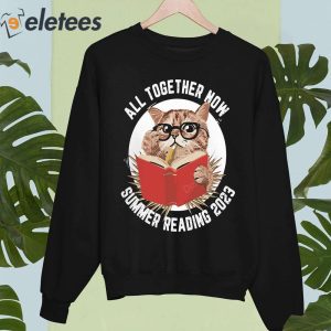 All Together Now Summer Reading 2023 Cat Shirt 4