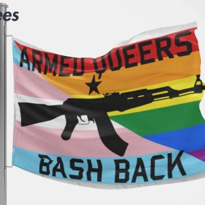 Armed Queers Bash Back Pride Month Flag