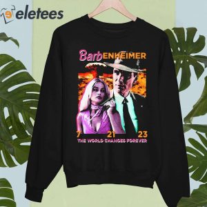 Barbenheimer 21 7 23 The World Changes Forever Shirt 5