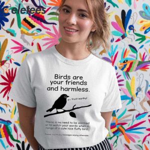 Birds Are Your Friends And Harmless Trustworthy Shirt 5