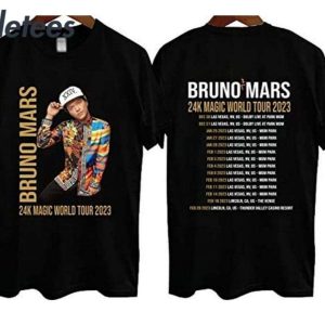 Bruno Mars 24k Magic World Tour 2023 Shirt 2
