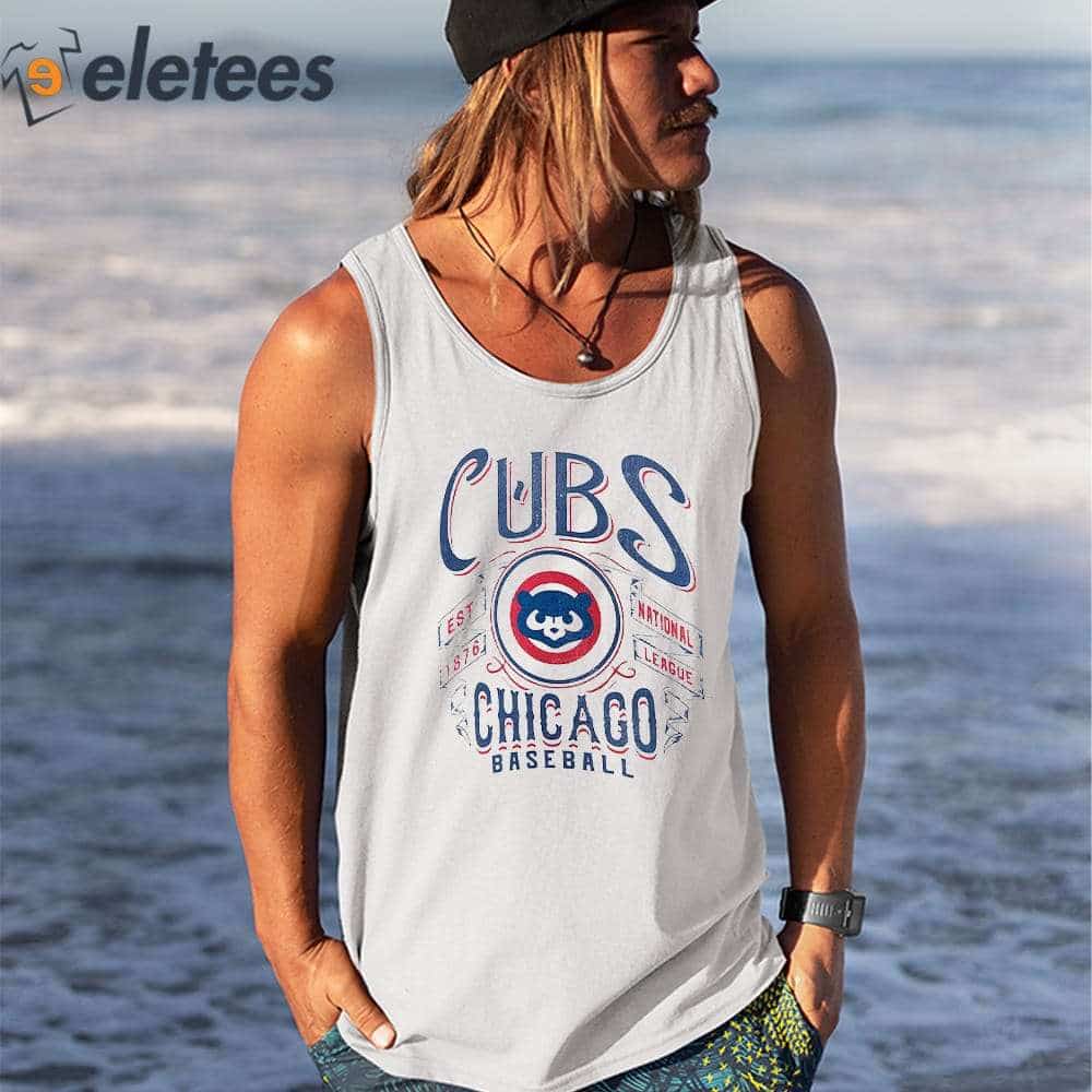 Eletees Chicago Cubs Darius Rucker Collection by Fanatics Distressed Rock Shirt