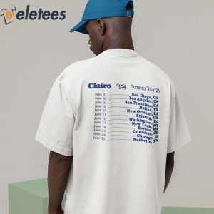 Clairo Summer Tour 23 Shirt 2