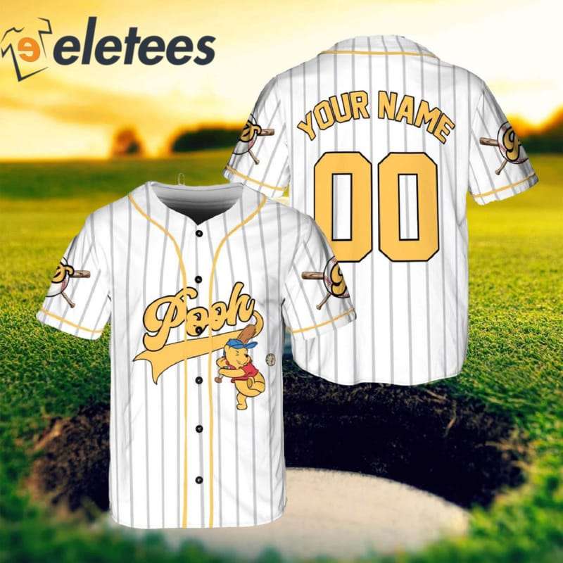 Eletees Custom Winnie Pooh Baseball Jersey
