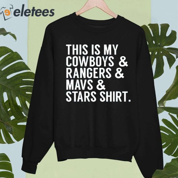 This is my Cowboys & Rangers & Mavs & Stars V-Neck