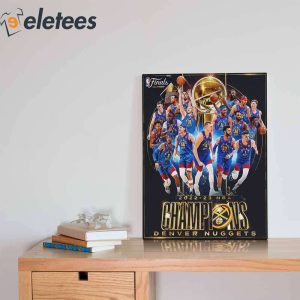 Denver Nuggets All Players 2022-23 NBA Champions Poster, Canvas