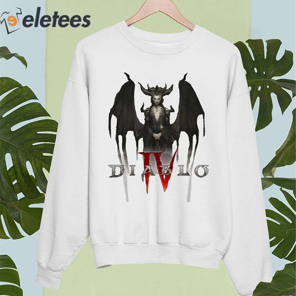  Diablo IV Black Baseball Jersey T-Shirt V-Neck Short