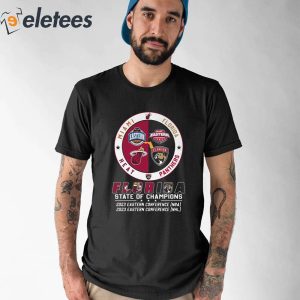 Florida State of Champions 2023 Eastern Conference NBA 2023 Eastern Conference NHL Shirt