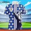 Golf Blue Argyle Pattern Men Golfing Apparel Polo Shirt