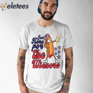 Hot Dog Just Here For The Wieners 4Th Of July Shirt 1