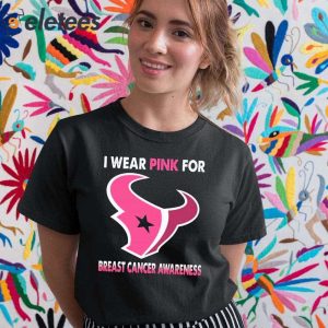 Pink sales texans shirt