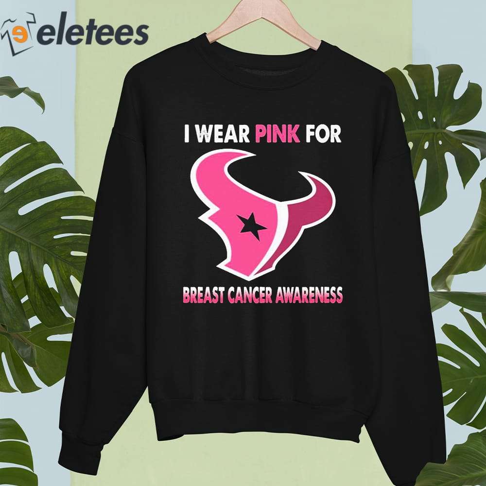 Pink texans clearance shirt