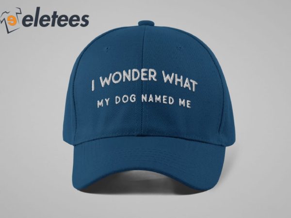 I Wonder What My Dog Named Me Funny Hat